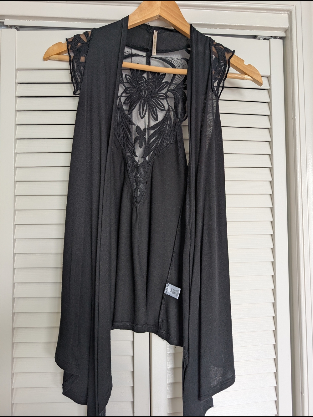 Black Lace-Back Women's Cover